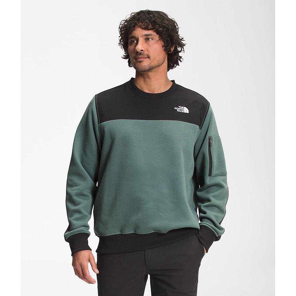 The North Face Highrail Crewneck Ανδρικα Φούτερ - Πρασινο (VWXY23106)
